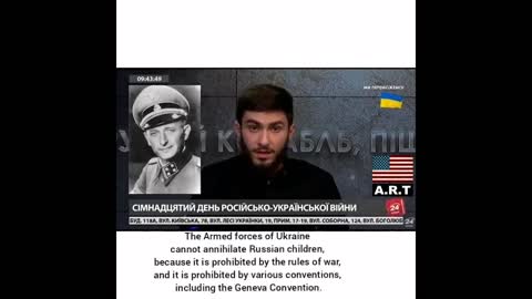 Ukraine 24 presenter goes full Nazi, endorses Adolf Eichmann to call for genocide of Russians| A.R.T