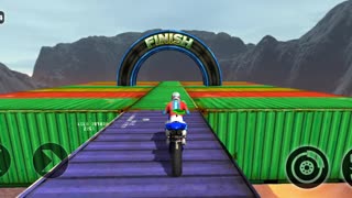 Impossible motor bike tracks game
