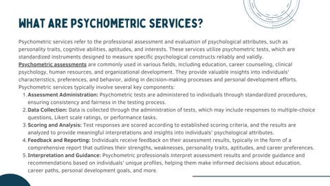 Expert Psychometric Services: Unlocking Potential Through Assessment