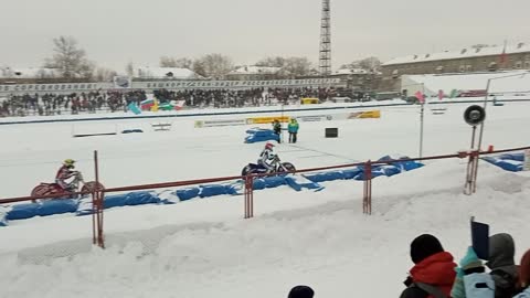 The final race between the four best drivers of the Russian Ice Speedway Championship 2021.