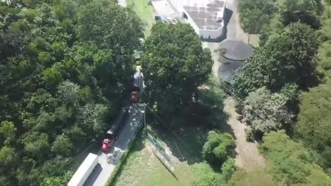 Drone registra monumental trancón por accidente en el norte de Bucaramanga