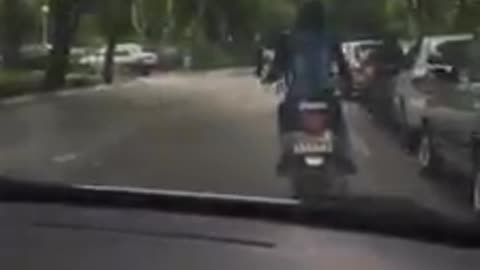 Girl riding a Motorcycle in Isfahan