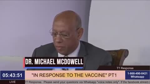 Dr. Michael McDowell "In Response to the Vaccine" Part 1 (August 14th, 2021)