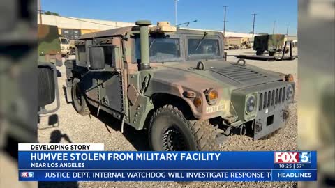 Military Humvee Stolen, Or Was It? False Flag Alert!