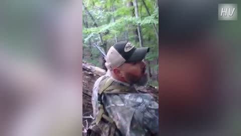 Bear attacks hunters moments after they thought they had shot beast dead