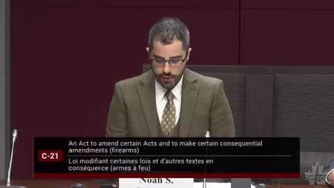 Dr. Noah Schwartz Statement on Bill C-21 in the Senate