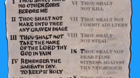 10 commandments written