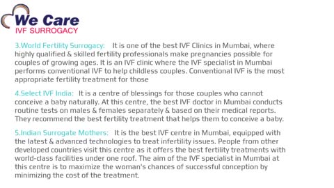 Which is the best result oriented IVF clinic in Mumbai?