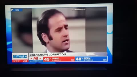 Biden Admitting that he is corrupt for the media. Newsmax found this coverage.