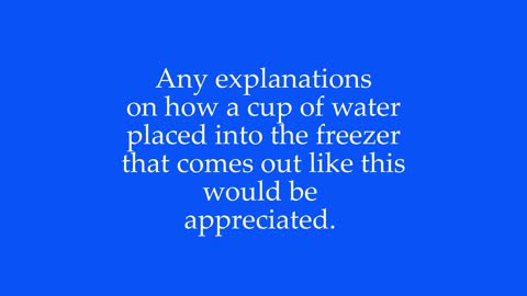 How Does Water Freeze Like This?