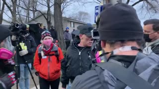 Protester Throws Water Bottle at CNN Crew Who Gets Mocked After Falling Down