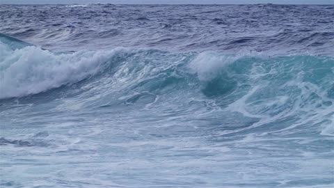 Beautiful waves very blue