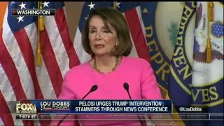 Nancy Pelosi stammers through news conference