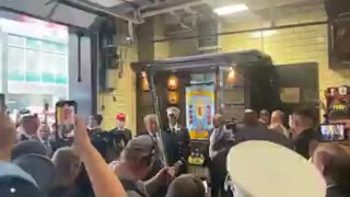 Trump Makes Surprise Visit to FDNY and NYPD