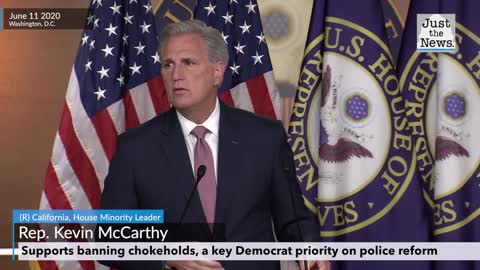 McCarthy says he supports banning the chokehold