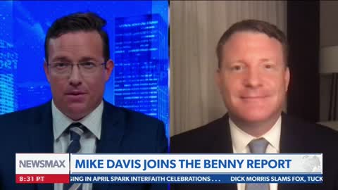 Mike Davis Joins Benny Johnson on Newsmax to Discuss the Media's Suppression of Hunter Biden Stories