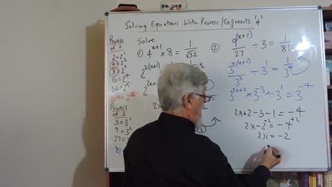 Math Equation Set C 04 With Index Laws ie Exponents More Complicated