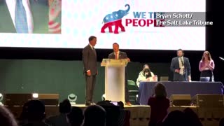 Senator Mitt Romney Gets Booed Relentlessly at Utah GOP Convention