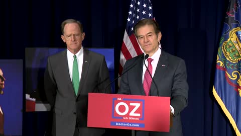 Dr. Oz and Senator Toomey meet for press conference in Philadelphia