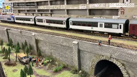 Kolejkowo Model Railway in Wrocław, Poland. 1:24 scale models. Best model railway tourist attraction