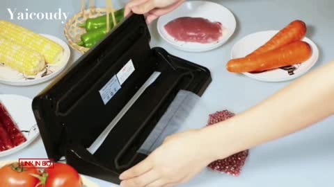White Dolphin Food Vacuum Sealer With 10pcs Food Storage Bags And Hose Home Electric Vacuum Sealer