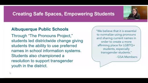 CDC Dept of Ed Transgender Initiatives in Public Schools - Albequerque