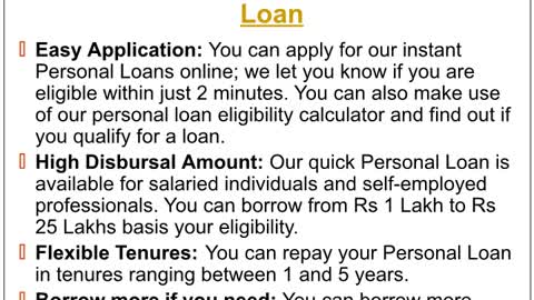 IDFC First Bank Personal loan