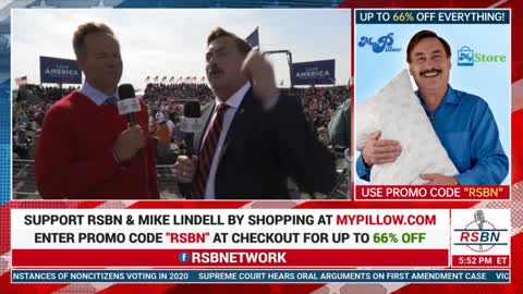 Mike Lindell on RSBN at Trump Rally in Nebraska (May 1) #TrumpWon