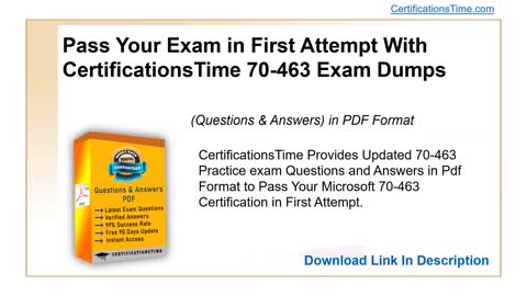 How To Pass Microsoft 70-463 Exam Certification