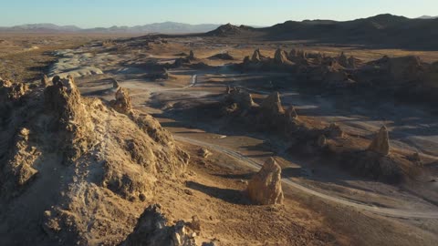 Drone Footage of a Desert and Rocks