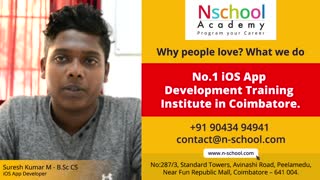 Best iphone app development course in Coimbatore | android app development training