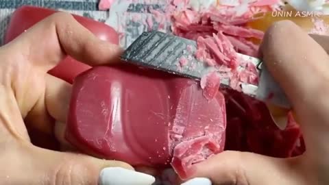 Soap Carving - Relaxing Sounds Satisfying ASMR videos P159(720P_HD)