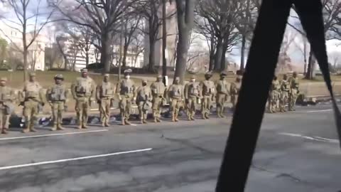 Troops Turn Their Backs on Biden