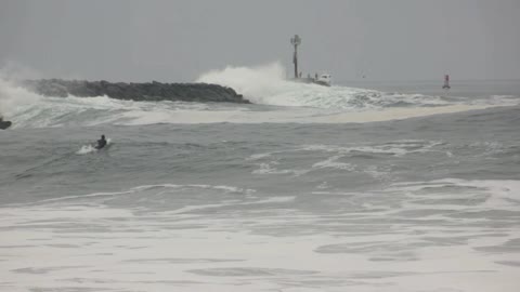Lifeguard rescue at the Wedge