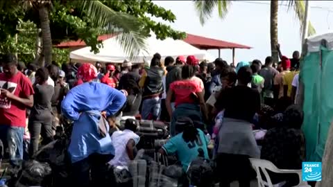 Tens of thousands of Haitian migrants enroute to US-Mexico border.