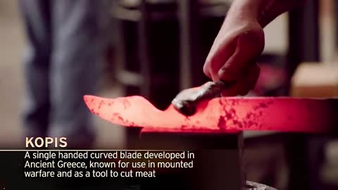What is the effect of the knife made of broken copper and iron? #forging knifemaster #I wa