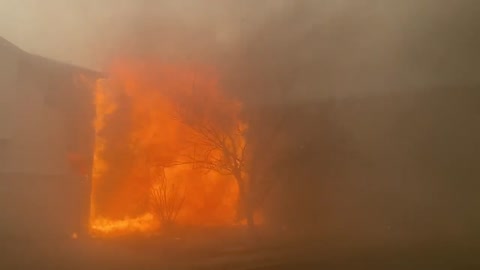 Structures now on Fire in Superior Colorado from brush fire
