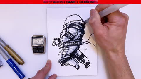 VOL.3 Time-Lapse Pen Drawings | art by - Artist Daniel Quinones