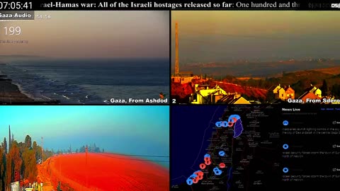 December 1 2023 Gaza Palestine Live Cam Live Map Israeli Attack On Gaza City