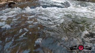 Underwater footage of schools of fish running the the rivers looking for Trout 4K