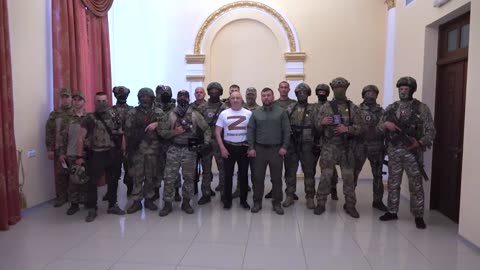 DPR Denis Pushilin awards Wagner PMC troops for (Artyomovsk) Bakhmut