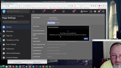 Watch Me Unpublish A Facebook Page With Over 2500 Subscribers
