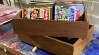 DVD storage boxes