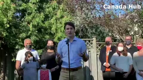 Canadian PM Justin Trudeau Campaigning in Aurora, Ontario