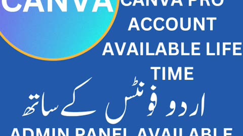 Canva pro acount and canva admin panel