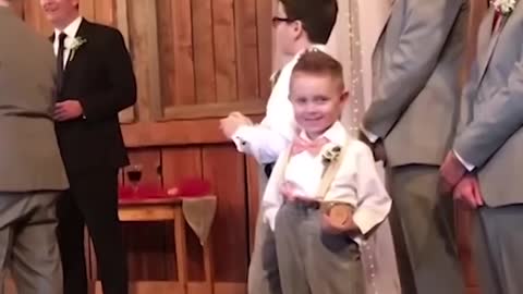 Kids add some comedy - Ring Bearer Fails