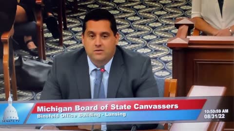 Addressing the Michigan Board of Canvassers