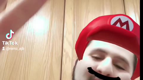 I'm Dancing with my Favorite song with a Mario Hat And mustache.