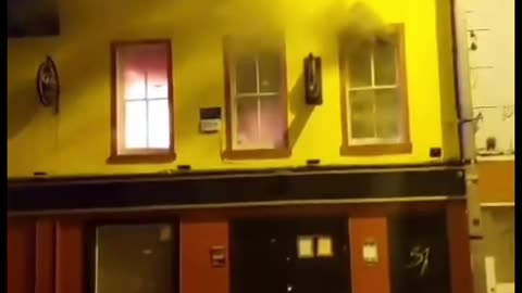 Building intended to accommodate unvetted migrant men, engulfed in flames in Ireland