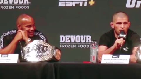 Daniel Cormier's Reaction to Khabib Press Confrence UFC 242